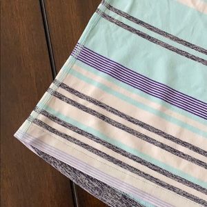 lululemon athletica Tops - Lululemon Cool Racerback-Blue/Grey Stripes-Size 10 lululemon athletica Tops - Lululemon Cool Racerback-Blue/Grey Stripes-Size 10